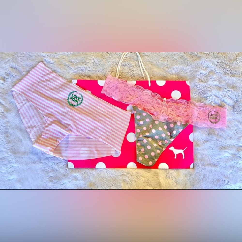 VS PINK ORIGINALS Y2K PANTIES PANTY SET HIPSTER BOYSHORT THONG HTF RARE NWT XXL